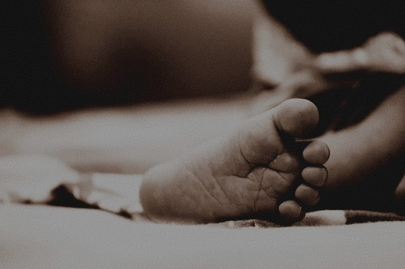 Toddler's Left Foot, Baby, Newly Born