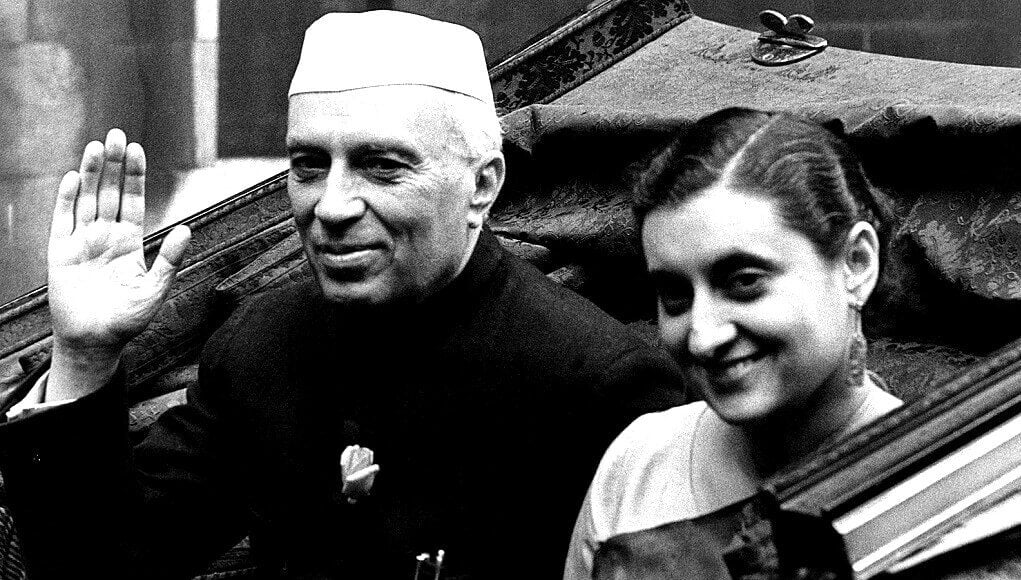 Jawaharlal Nehru and Indira Gandhi