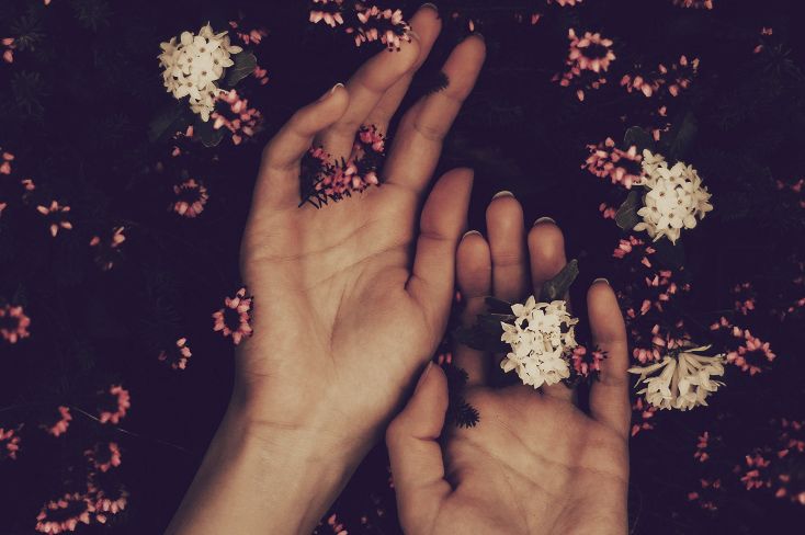 Flowers in Hands, Love, Sex, Intimacy